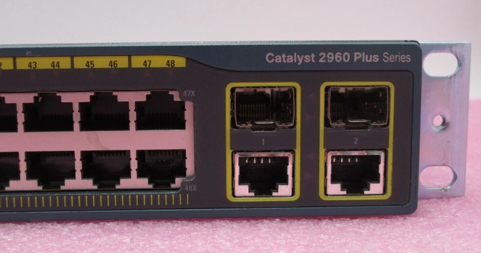 Cisco WS-C2960+48TC-L Catalyst 2960 Series SI 48 Port 1GbE RJ-45 Network Switch - Image 2 of 4