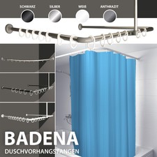 Asta per tenda da doccia angolare asta per tenda da doccia angolo a forma di U a forma di L incl. anelli