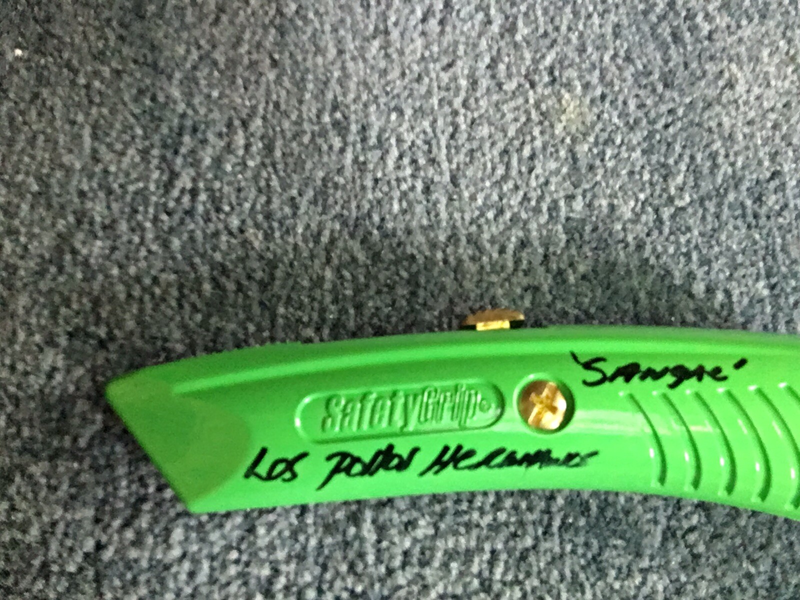 GIANCARLO ESPOSITO SIGNED GREEN BOX CUTTER GUS FRING BREAKING BAD JSA