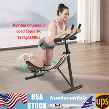 Ab Machine Coaster Abdominal Crunch Trainer for Home Gym Core Workout Equipment