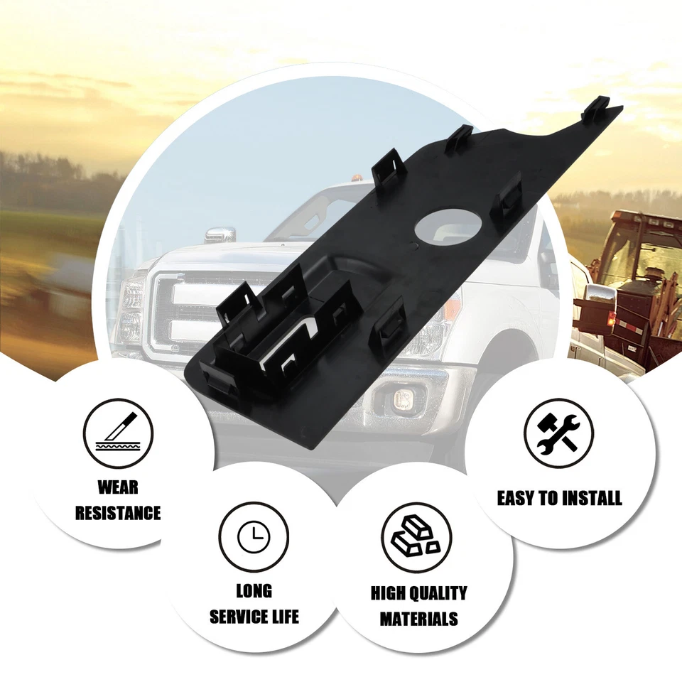 Cubierta protectora del asiento del conductor delantero izquierdo cubierta interruptor carcasa para Super Duty 2008-2010 Foto 3 de 4