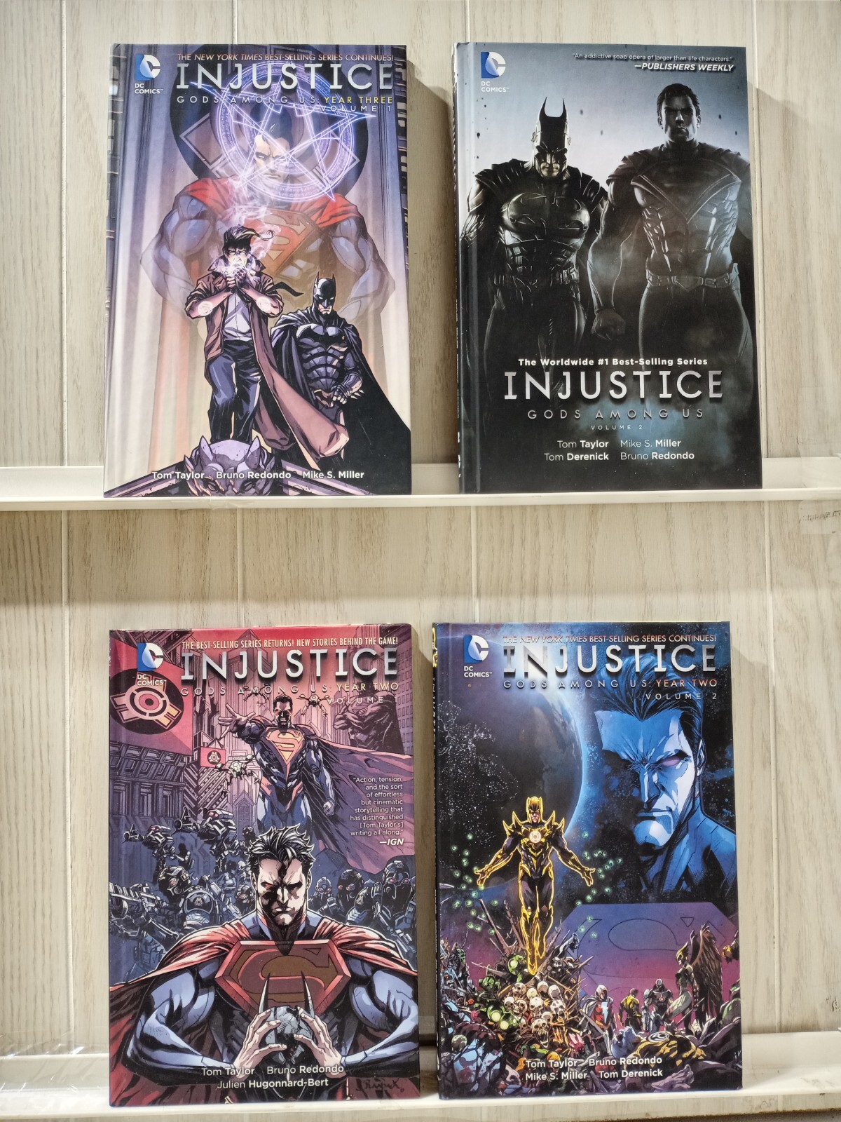 Injustice Gods Among Us Year 1 and 2 Complete Set Volume Hardcover DC Lot