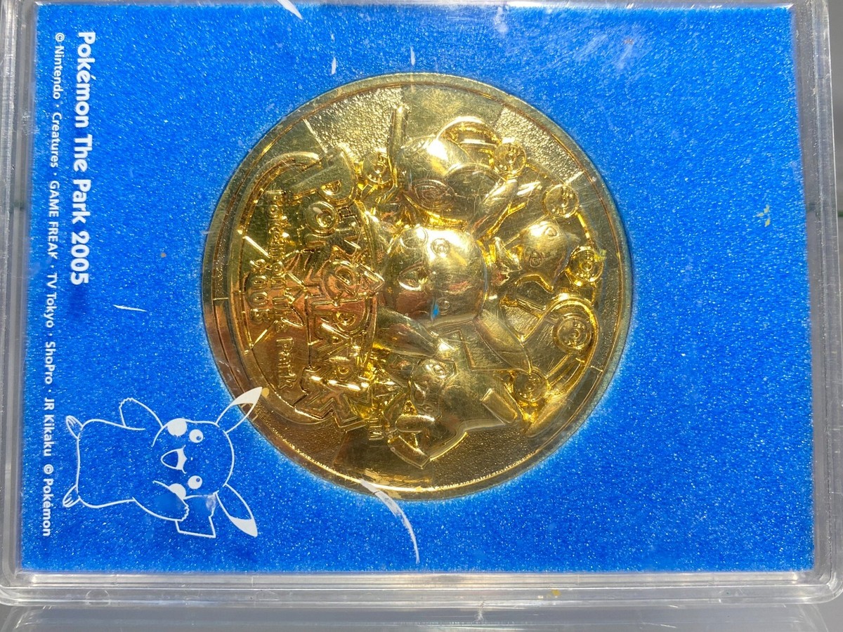 Pokemon The Park 2005 メダル Pokemon the Park Nintendo 2005 Medal Coin Pikachu, Mew, Celebi