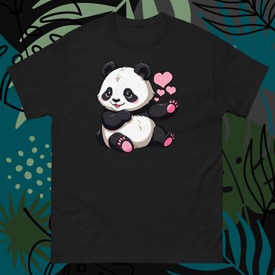 Kawaii Cute Panda Bear Unisex Tshirt v1