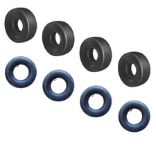 (4) Go Kart Mini Bike  410X350X4 4.10X3.50X4 Slick 4 Ply Cheng Shin Tires Tubes