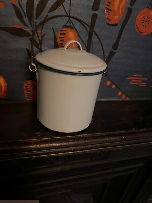 Kleine Vintage hellblau Emaille Ware Kockums Schweden Retro Vorratsdose Kanister