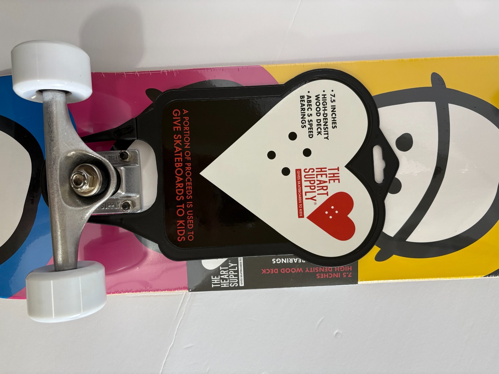 The Heart Supply 31" Standard Skateboard - Popsicle Happy Face