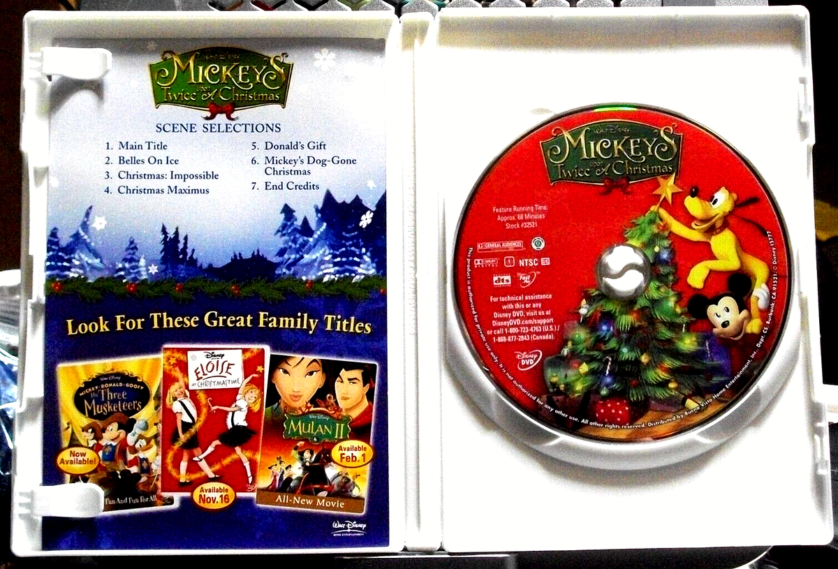 Mickey's Twice Upon a Christmas (DVD, 2004) 786936228519| eBay