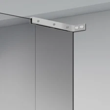 Glass Door L-Shape Stabilizing Bracket, Glass Support Bracket Stabilizer, Stabil