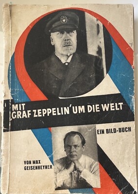 Graf Zeppelin Around the World 1929 Picture Photo Book Vintage Antique Airship