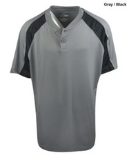 New Mizuno G3 Baseball Youth SMALL Boys Gray  Black Jersey