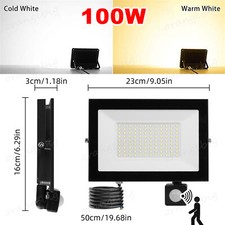 Outdoor LED Floodlight PIR Motion Sensor Garden Outside Flood Security Lights