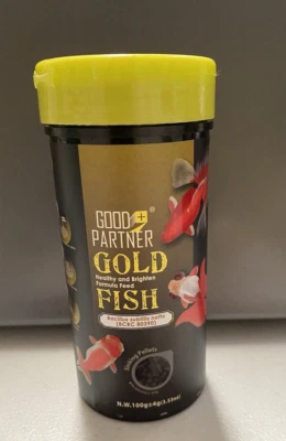 NEW Good Partner Goldfish Food Sinking Pellets Healthy Brighten Formula Feed