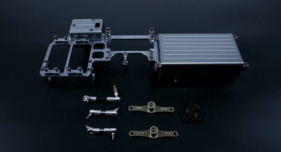 Legierung Zwilling Lenkung Servo Mit Groß Batterie Fall Kit für Losi 5ive T. - Bild 3 von 4