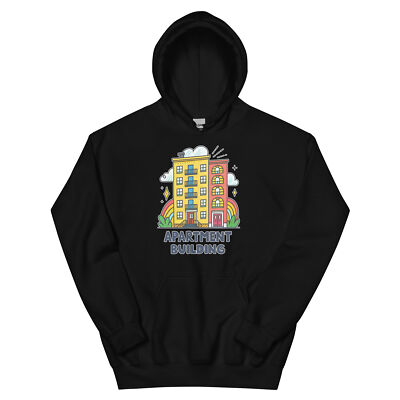 Apartment Building Object Place Item Urban Hoodie