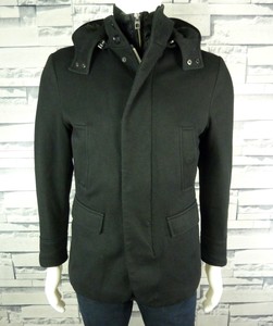 VESTE BLAZER À CAPUCHE HOMME ZARA MAN NOIR TAILLE S VALEUR veste zara homme s en vente | eBay