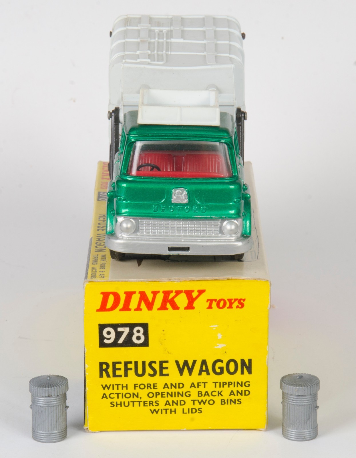 Dinky Toys 978 rechazar Vagón Con Contenedores. metálico metálico metálico verde gris. en Caja. década De 1970 e1fa93 Dinky Toys 978 rechazar Vagón Con Contenedores. metálico metálico metálico verde gris. en Caja. década De 1970 e1fa93