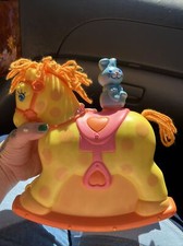 Vintage 1981 Mattel Preschool Rock-A-Bye Pony Musical Crib Toy Works 