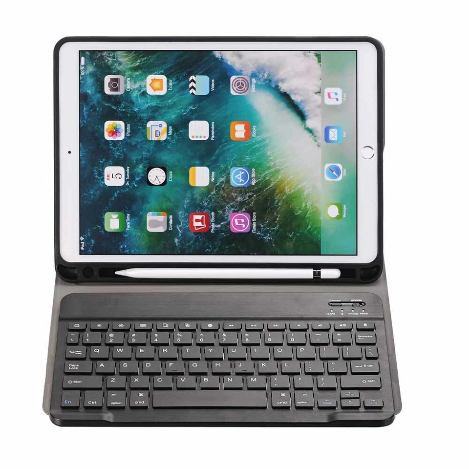 For iPad 8th 7th 6th 5th Gen/Mini/Air/Pro Bluetooth Keyboard Leather Case Cover - Image 2 of 4
