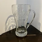 Vintage Coca-Cola Glass With Handle Mug -Thick Glass
