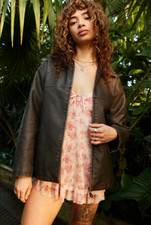Bdg Dex Detroit Brown Faux Leather Workwear Jacket