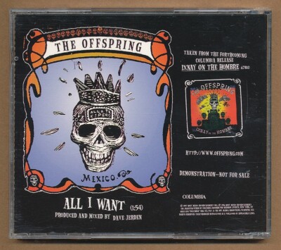 The Offspring - All I Want RARE promo radio only CD single The Offspring - All I Want RARE promo radio only CD single