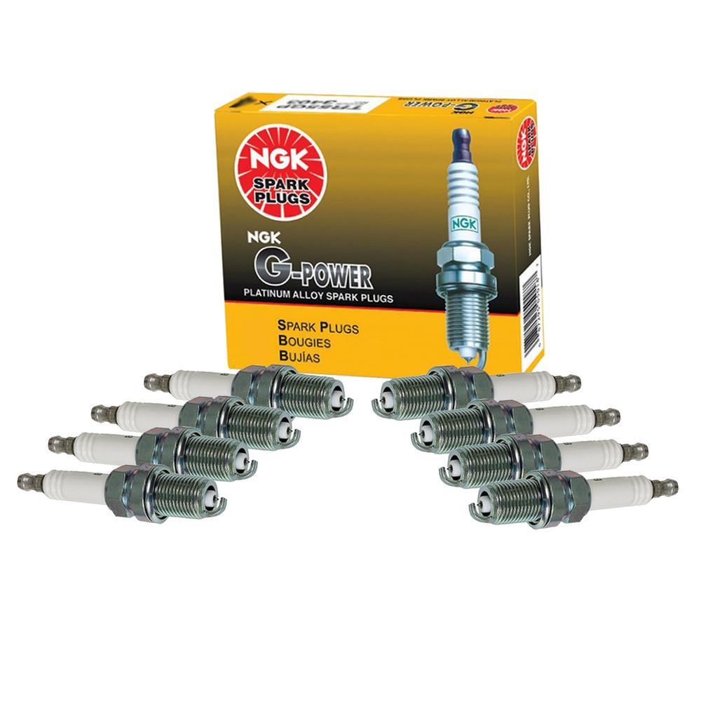 NGK Set 8 G-Power Platinum Spark Plugs For Bentley Ford Jaguar Rolls-Royce V8