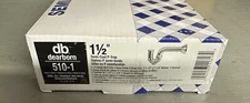 Dearborn Brass 510-1 Semi-Cast 1-1/2-Inch P-Trap with Cleanout and Deep Flange, 