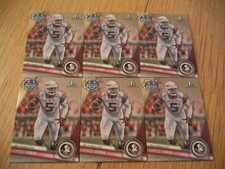 JARED VERSE -(6x) 2023 Bowman Chrome 1st Rookie card RC ( LOT ) RAMS / SEMINOLES