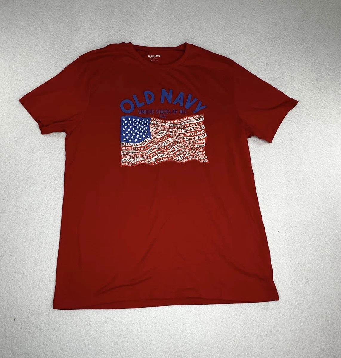 Old navy store mens flag shirt