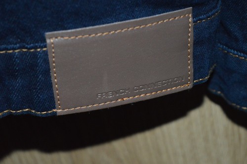 French Connection Dark Blue Denim Chore Jacket - Extra Large XL - Picture 5 of 7