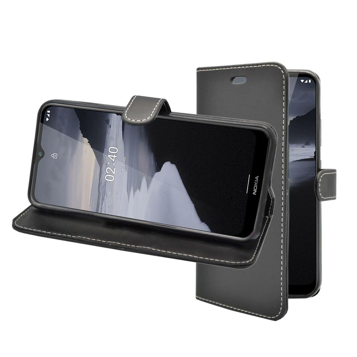For Nokia 2.4 Flip Book Wallet Folio PU Leather Gel Phone Case Cover