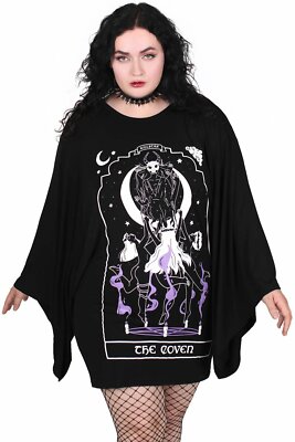 Killstar Coven Witch Goat Goth Magic Spell Wicked Kimono Tunic Shirt KSRA003804