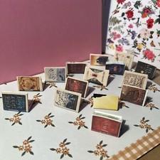 Mini Book For Doll House Anxiety Shelf Set 15 Miniatures Handmade Books Crafts