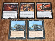 5x MTG Black Rare Mindwrack Demon, Minion of Leshrac, Xathrid Demon