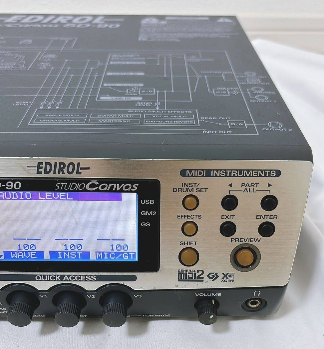 Roland Edirol SD-90 Studio Canvas USB MIDI Audio Interface Digital