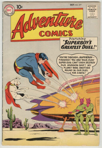 Cómics de aventuras #277 octubre 1960 en muy buen estado Juegos Olímpicos submarinos de Aquaman - Imagen 1 de 2