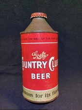 Goetz Country Club Beer Cone Top Beer Can W/Original Cap