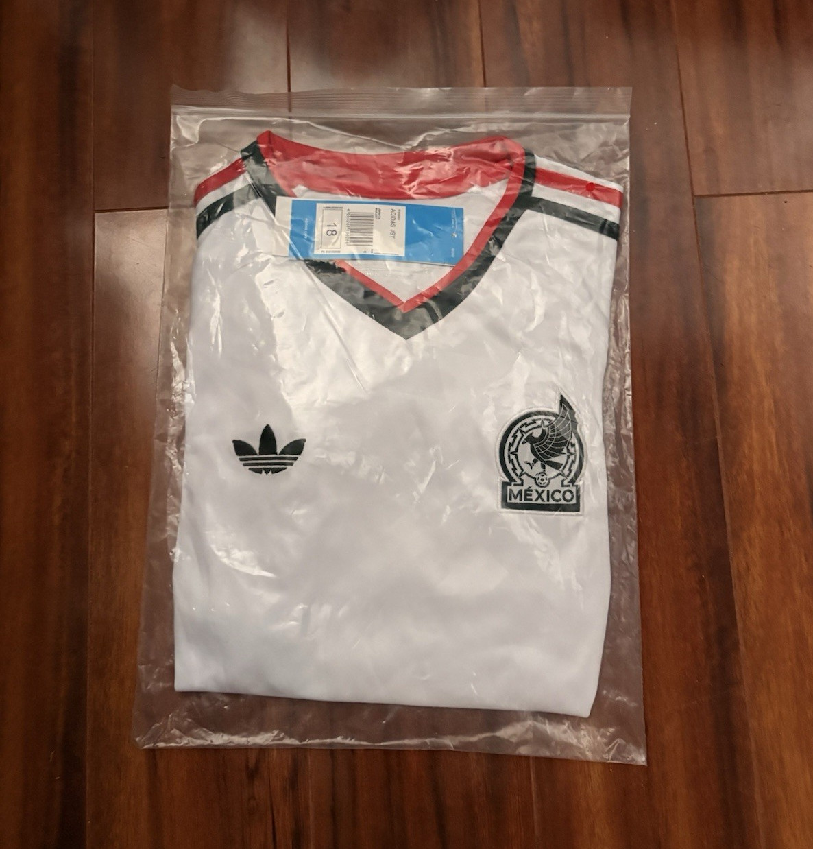 adidas KIDS Mexico WC National Team Soccer Jersey White 4-5yr (Size 18) (NWT)