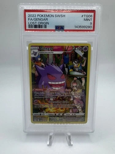 PSA 9 Gengar TG06/TG30 Pokemon Sword Shield Lost Origin Trainer Gallery Full Art