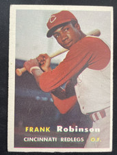 1957 Topps #35 Frank Robinson RC Rookie Card. rookie card picture