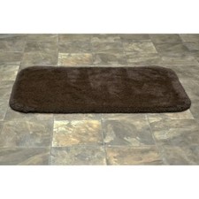 24"x40" Finest Luxury Ultra Plush Washable Nylon Bath Rug Chocolate