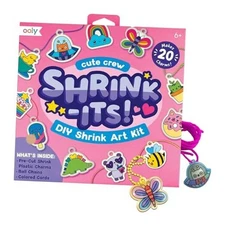 Shrink-Its 28 PC DIY Shrinking Art Kit That Creates Charms Cute Crew Charms