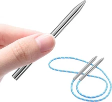 2 Pack 3" 550 Paracord FID Paracord Lacing Needle Tools, Type III Parachute Stit