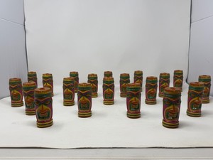 Vintage Tiki Torch Lights Multicolor Collectible Set of 20