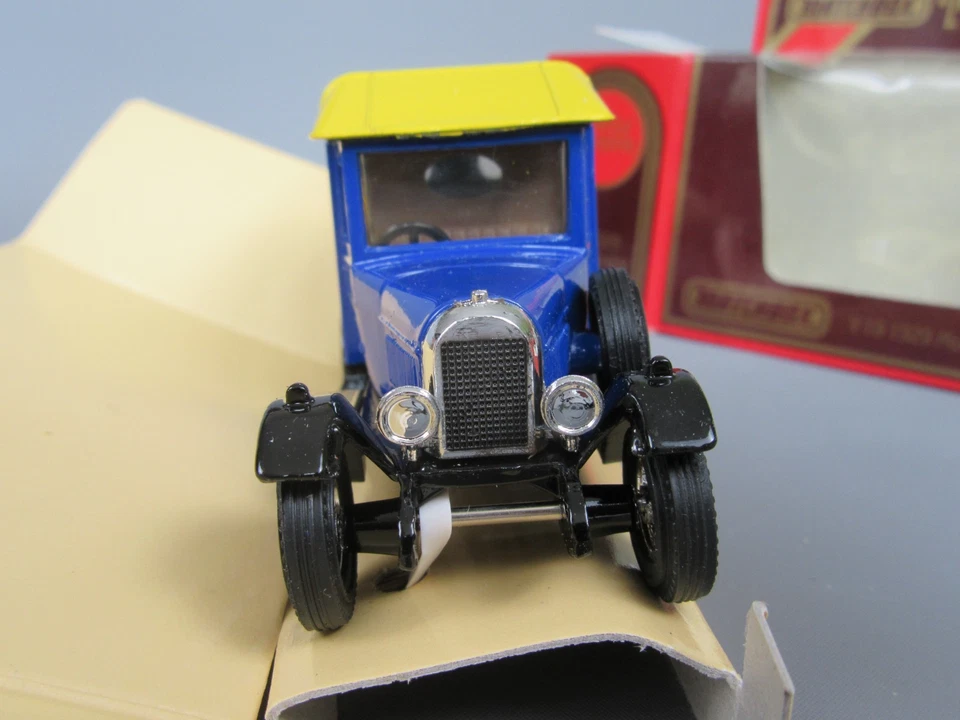 C975 Matchbox Y-19 Morris Cowley Van 1929 Michelin Blau In Box Vintage - Bild 3 von 4