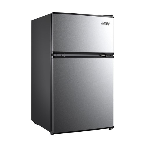Arctic King 3.2 Cu Ft Two-Door Mini Fridge With Freezer – Energy Star, ARM32D5ASL