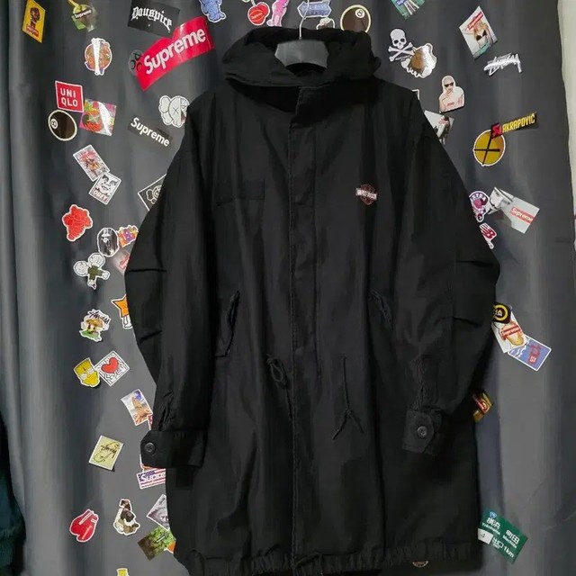 Harley-Davidson Black Hoodie Windbreaker Jacket