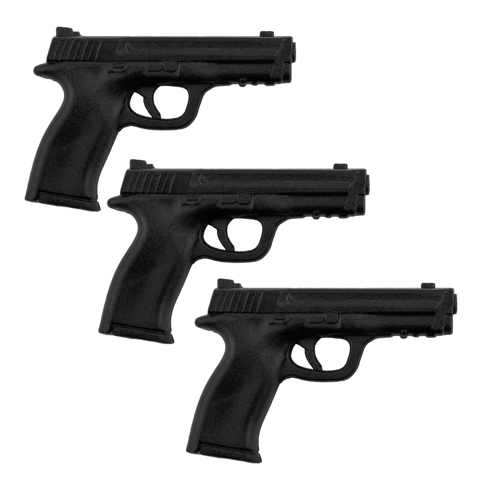 Set of Three Pistol Accessories for 6-8 Inch Figures