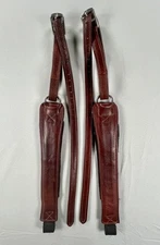 FreeJump Pro Grip Stirrup Leathers in Brown (Size Large) - MSRP $260